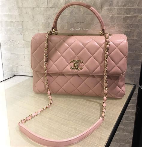 chanel top handle flap bag rose|chanel trendy top handle.